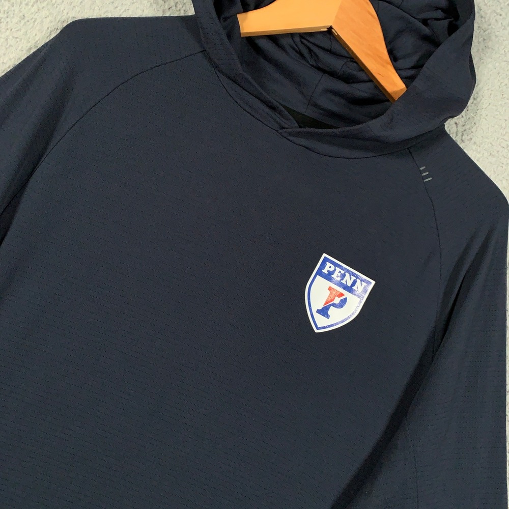 Lululemon Drysense Hoodie Mens Large Navy Penn Quakers Athletic Pullover Active